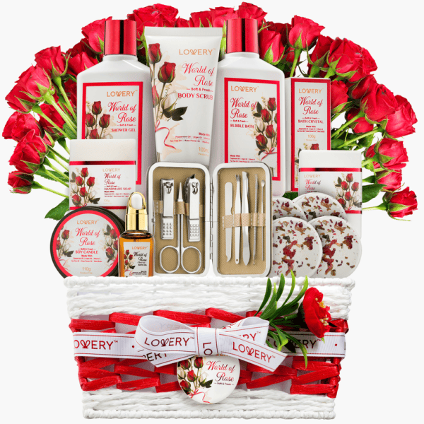 Red Rose 35pc Stress Relief Skincare Kit