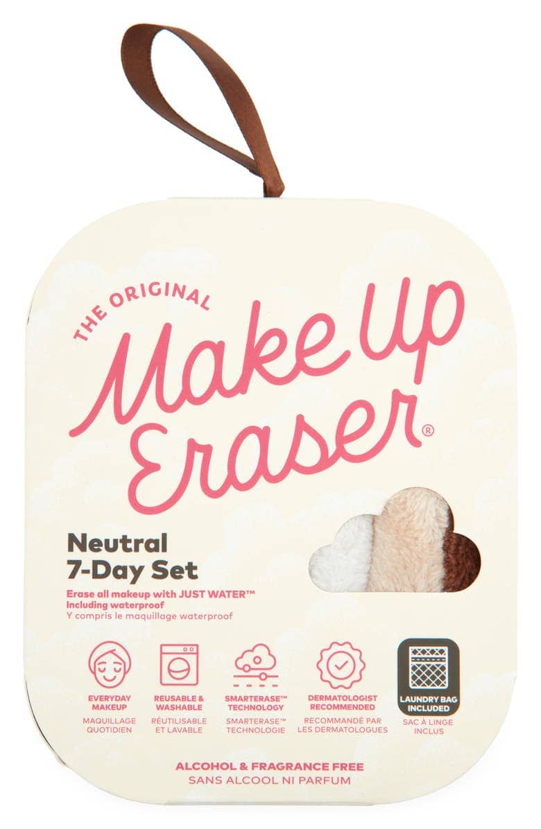 Second image of Neutral 7-Day MakeUp Eraser Set With Laundry Bag