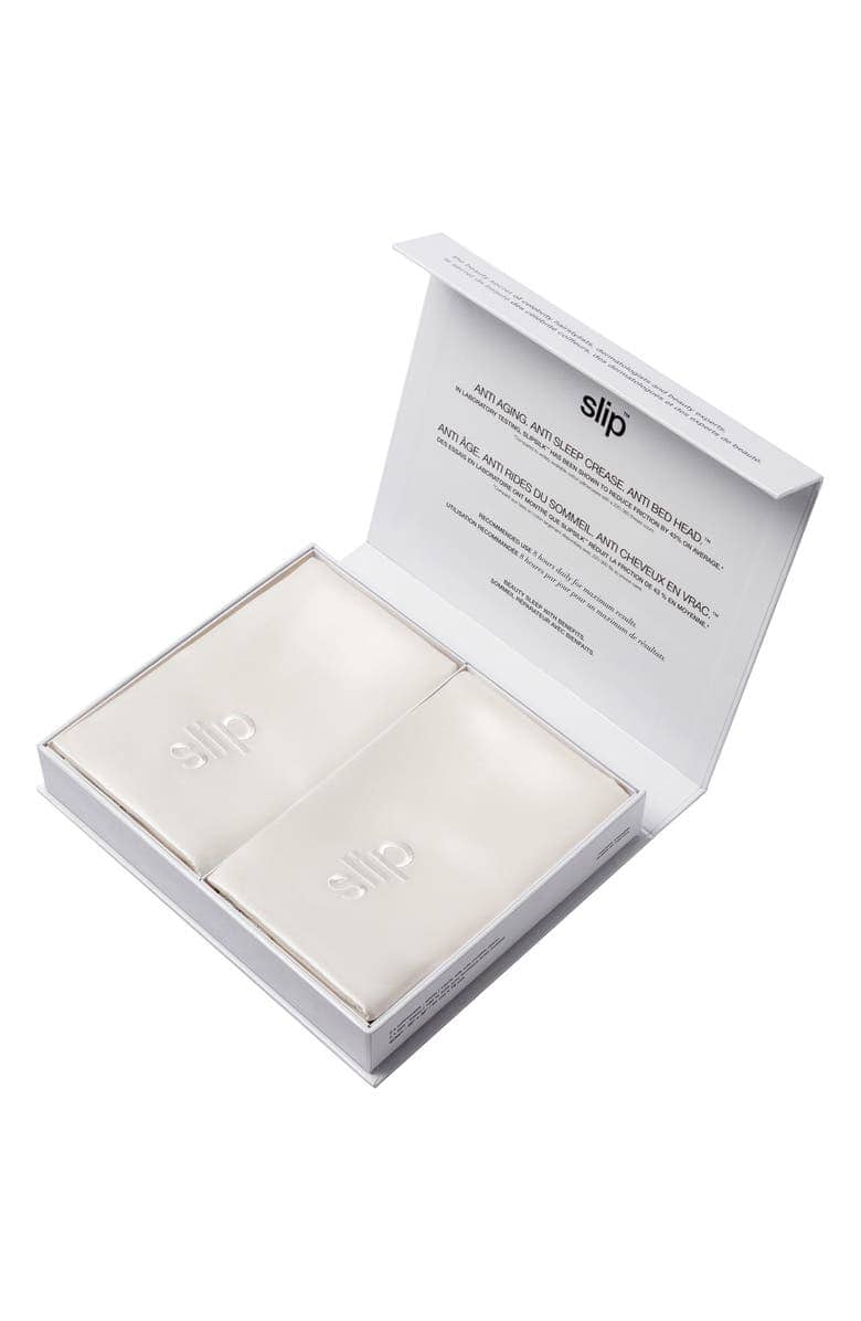 Second image of Set Of 2 Silk Queen Pillowcases