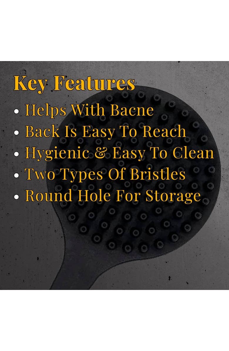 Second image of Long Handle Back & Body Shower Scrub Brush