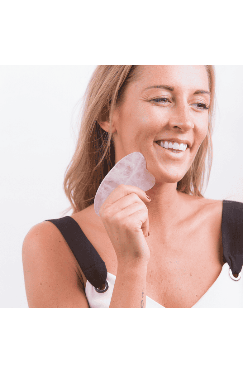 Second image of Premium Rose Quartz Gua Sha
