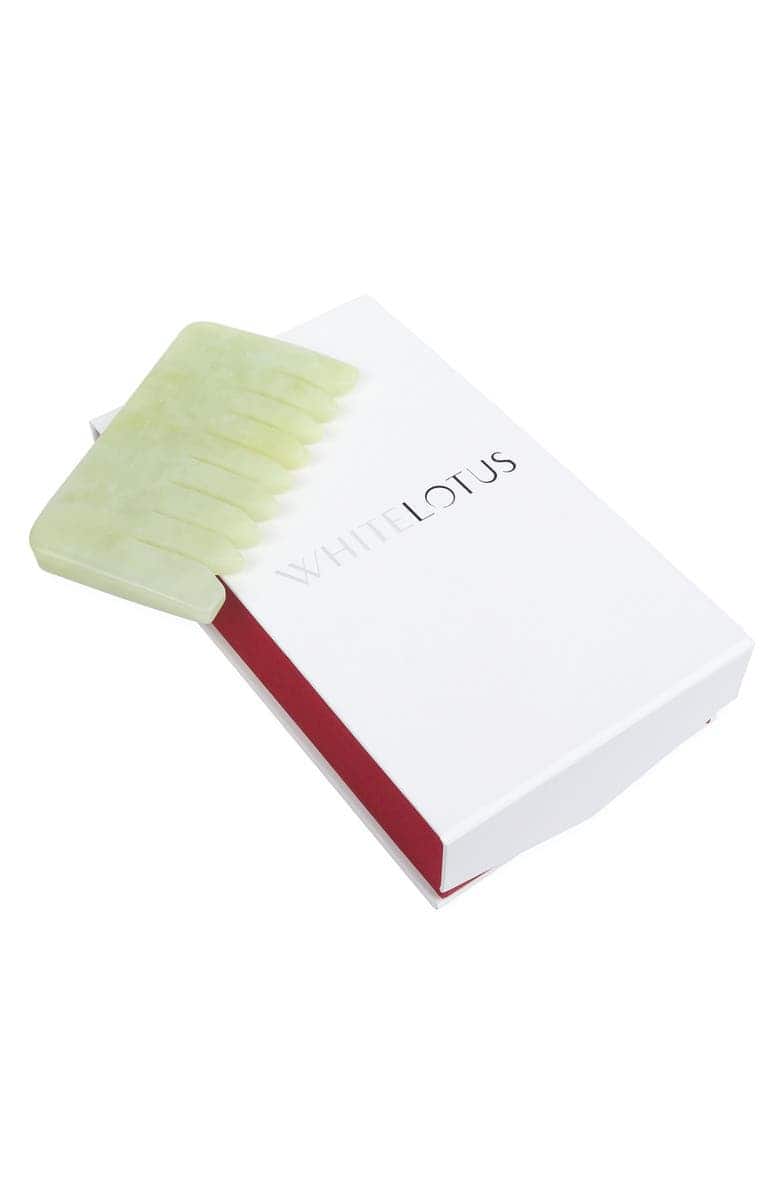 Second image of Luxurious Jade Crystal Gua Sha Comb