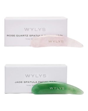 Jade & Rose Quartz Spatula Set