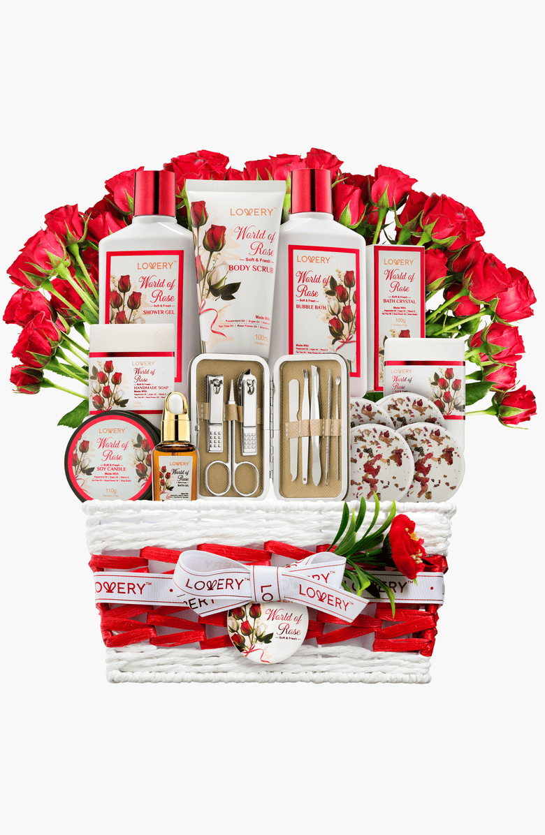 Red Rose 35pc Stress Relief Skincare Kit