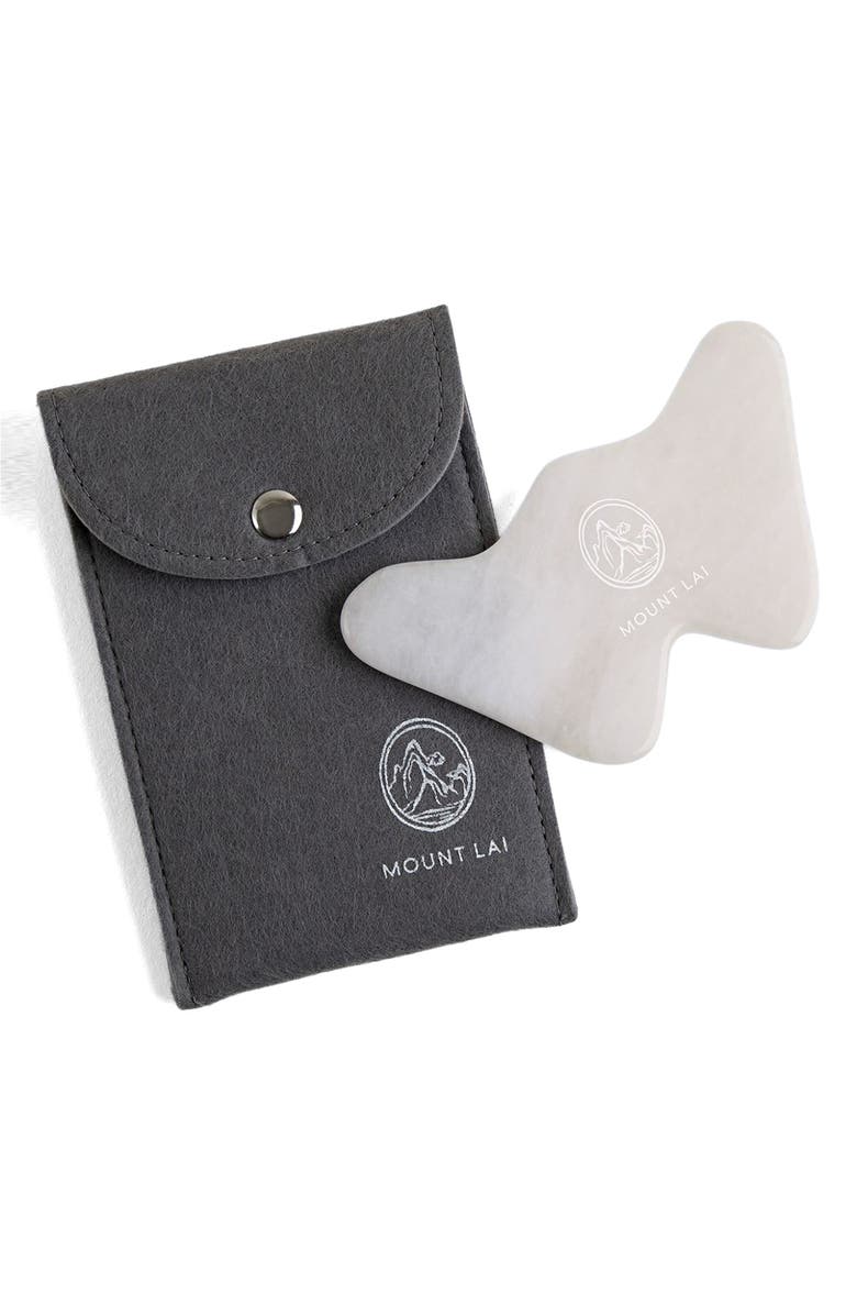 Second image of Vitality Qi White Jade Gua Sha Sculpting Tool
