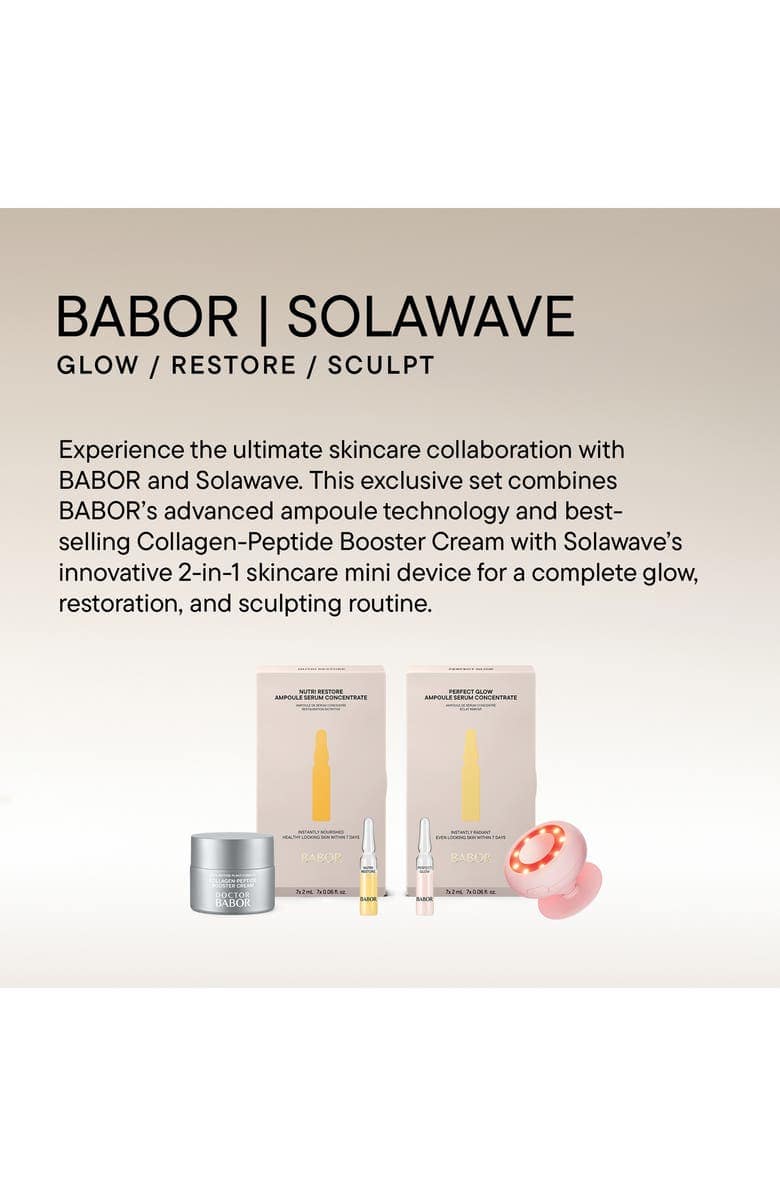 Second image of Glow/Restore/Sculpt BABOR X Solawave Set