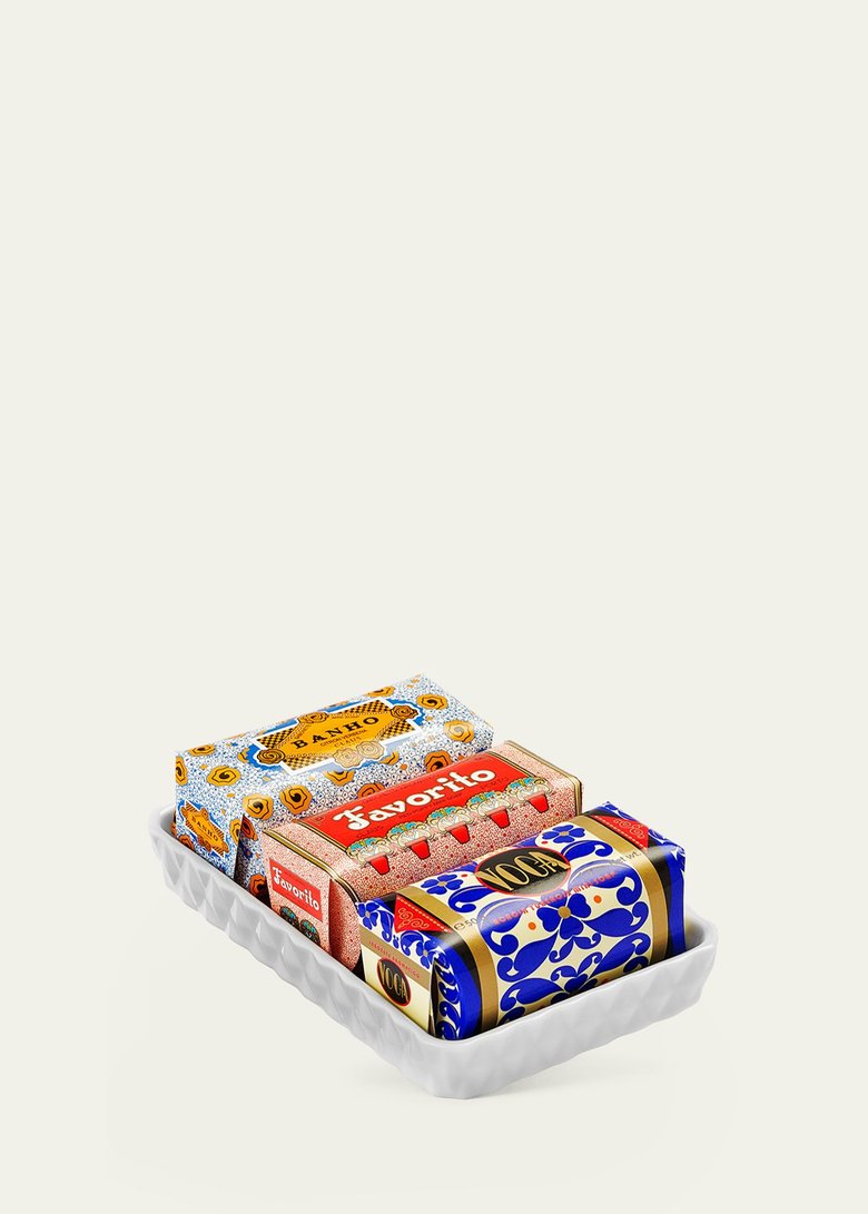 Second image of Mini Soaps Set with Soap Dish