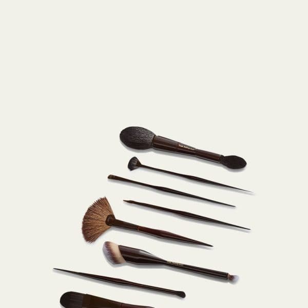 Essentials Brush Set in Cocoa Croc Pouch