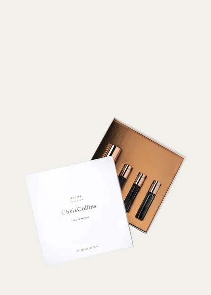 Second image of Essentials Brush Set in Cocoa Croc Pouch