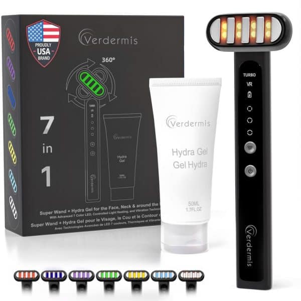 7 Color LED Super Wand + Hydra Gel