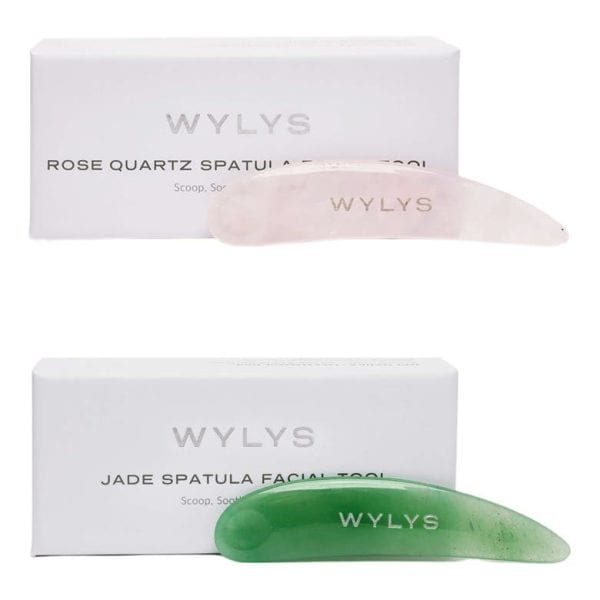 Jade & Rose Quartz Spatula Set